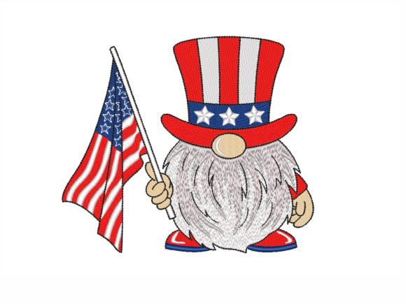 American Gnome: A Patriotic Stitch for Holiday Crafts