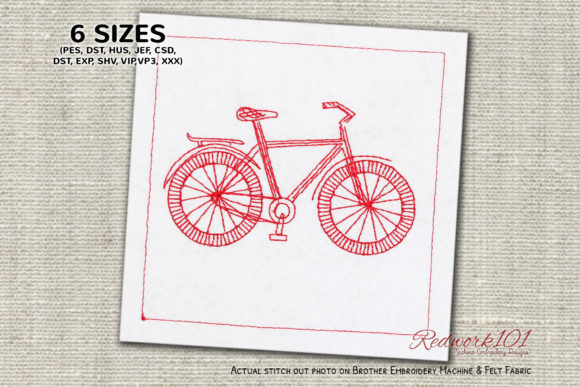 Doodle Bicycle Review: A Redwork Hit for Craft Fairs