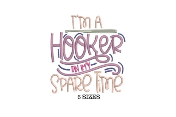 Hooker: A Witty Embroidery Design for Craft Lovers
