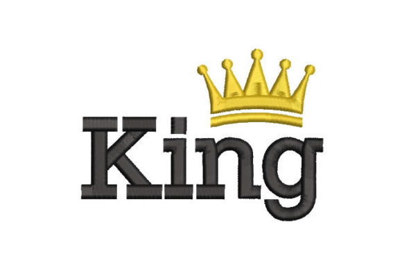 King with Crown: A Royal Review for Holiday Embroidery