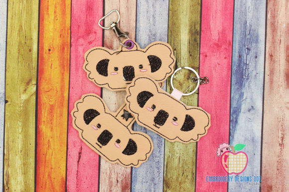 Koala Face ITH Key Fob Pattern Review for Holidays