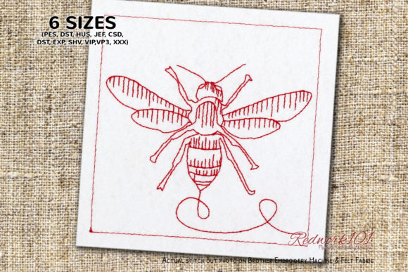 Striped Hornet Wasp Machine: A Spring Redwork Review